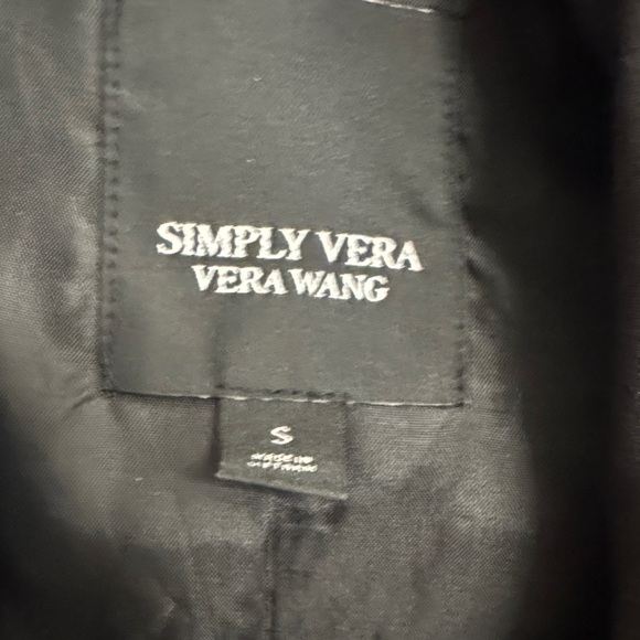 Simply Vera Vera Wang Classic Black Jacket - Picture 3 of 3